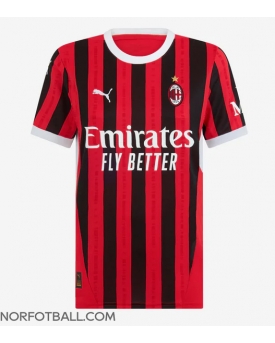 Billige Fotballdrakt AC Milan Replika Hjemmedrakt Dame 2024-25 Kortermet
